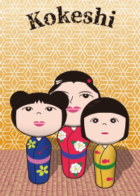 Kokeshi@(Three Sisters)