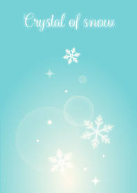 雪の結晶(緑×黄)
