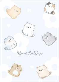 blue Gentle Days with Round Cats05_1