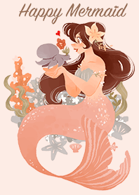 Happy Pinky Mermaid