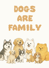 犬は家族です_パターンバージョン