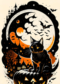 halloween cat 20D8B8
