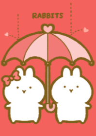 *相合傘うさぎ*