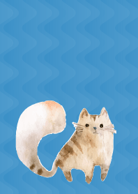 Spacey Cats on blue JP