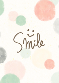 Adult watercolor Polka dot - smile16-