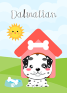 Lovely Dalmatian dog Theme