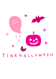 ピンクのハロウィン。シンプル。