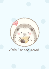 Hedgehog and Bread* -blue- dot