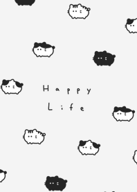 Chubby Cat(line)/ light gray