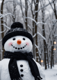 HAPPY SNOWMAN-BLACK2