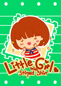 Little girl with a Striped Shirt