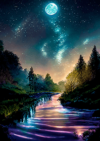 Beautiful starry night view#2933