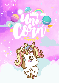 Unicorn Funny Galaxy Night Violet