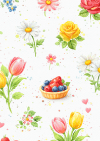 Floral Dessert Literary Style