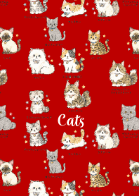My beloved cat01 red & beige JP
