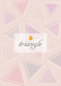 Triangle Moon'Pink'