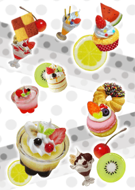 Fake sweets dot gray!