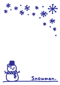 SNOWMAN white*blue