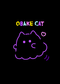 OBAKE CAT -colorful line-