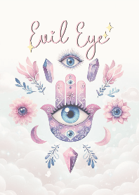 ดวงตาปีศาจ : คุ้มครองป้องกันภัย ม่วงอ่อน