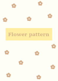 flower pattern#yellow beige