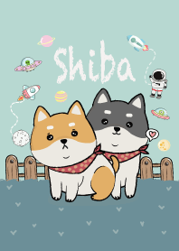I'm Shiba Inu dog. Green