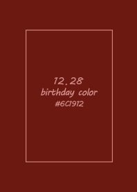 生日代表色-12月28日