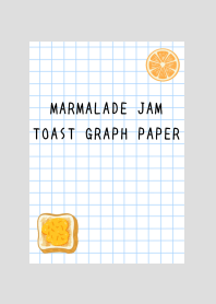MARMALADE JAM TOAST GRAPH PAPER-GRAY