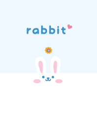 Rabbits. Sunflower - Blue