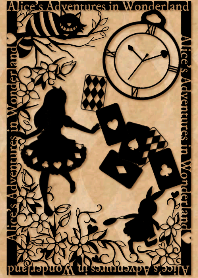 Cutout Alice's Adventures in Wonderland3