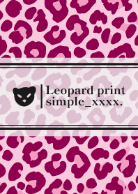 Leopard Print love cute simple Theme21