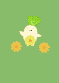 Daikon is from the flower garden.