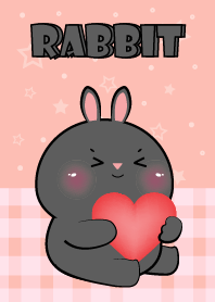 Very Lovely Black  Rabbit Theme