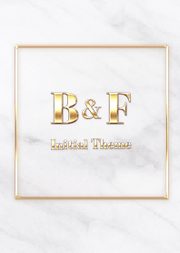 [ B&F ] Initial Theme  Gold White