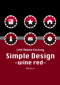 simple design -wine red-