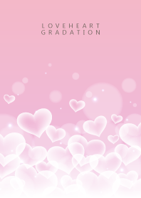 LOVE HEART GRADATION Pink&White 24