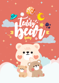 Teddy Bear Galaxy Red
