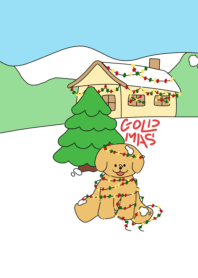 Golden ; Merry Christmas