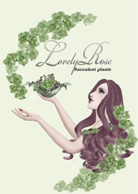 Succulent plants "Lovely Rose"