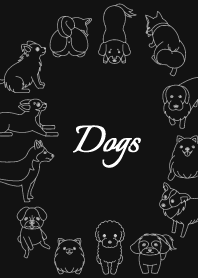 動物 004 【狗×黑色】