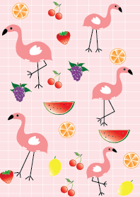 Cute flamingo theme v.2