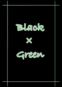 Simple Black × Green -Black