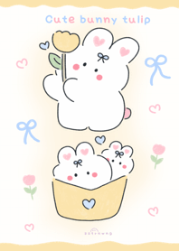Cute bunny tulip   :) :) :) :)