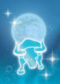 Taurus sea, moon and space JPN