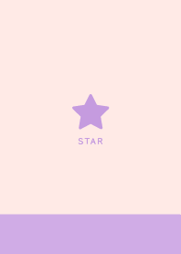 Simple Lucky Star - Purple&Peach Pink