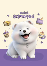 ซามอยด์หมาน้อยน่ารัก : สีม่วง