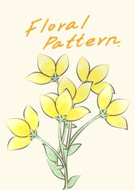 Yellow floral pattern