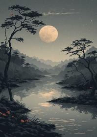 Lake and starry sky 260719