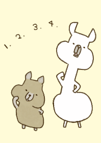 リャマとビスカッチャ