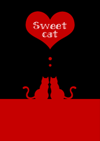 sweet cat 【black&red】